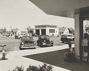 Inexpensive: Levittown, N.Y. corner store across the street