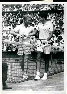 Retains: Lew Hoad and Ashley Cooper after match, Wimbledon
