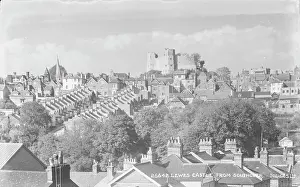 Rooftops: Lewes Castle from Southover