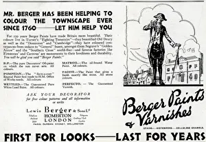 Homerton: Lewis Berger and Sons Advertisement