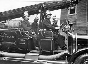 LFB crew on motorised vehicle