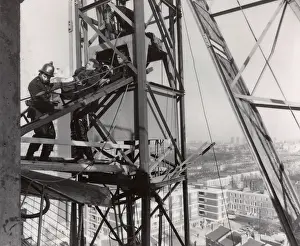 London Fire Brigade: LFB firefighters rescuing an injured man
