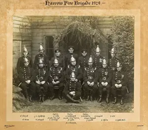 Nicholls: LFB-LCC Harrow Fire Brigade group photo
