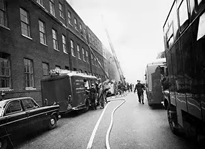 Salvaging: LFB and London Salvage Corps at a serious fire