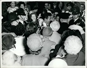 Libel: Liberace surrounded by a crowd of fans