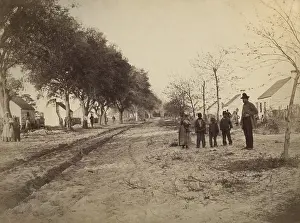 Freedmen: Liberated slaves in the workers quarters on