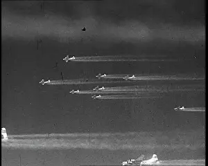 Vapour: Liberator Bombers Flying At High Altitude