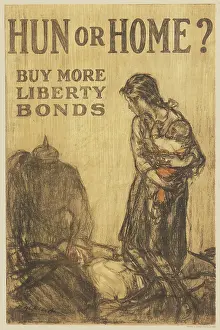 Urging: LIBERTY BONDS WAR POSTER