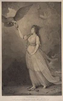 Tyranny: Liberty. In the form of the goddess of youth, giving support