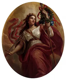 Symbolizing: Liberty with Sword, Spear