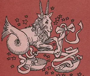 Libra: Libra and Capricorn drawings in David Cassidy annual, 1974