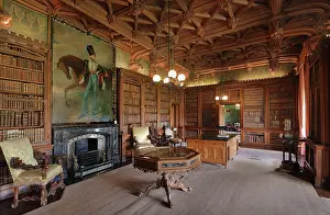 Abbotsford: Library, Abbotsford House, Borders, Scotland