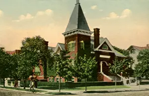 Bicyclist: Library. Asbury Park