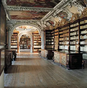 Kremsmuenster: Library of Benedictine monastery in Kremsmuenster
