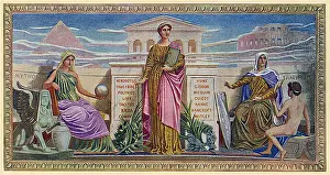 Dielman: Library of Congress Mural - Mosaic Panels - History
