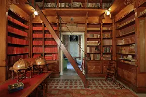Majorcan: Library, Palazzo Francavilla, Palermo, Sicily, Italy