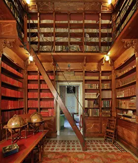 Majorcan: Library, Palazzo Francavilla, Palermo, Sicily, Italy
