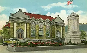 Schooling: Library and War Monument. Oil City