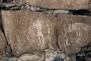Torcal: LIBYA. Tadrart Acacus. Representation of shepherds