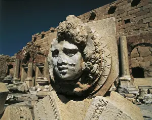 Gorgon: LIBYA. TRIPOLI. Leptis Magna. Forum of Septimius