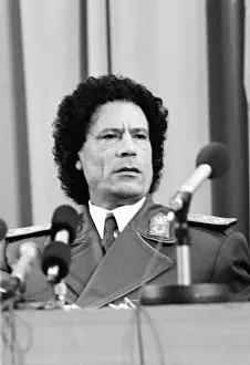 Muammar: Libyan leader Muammar al-Gaddafi, 1985