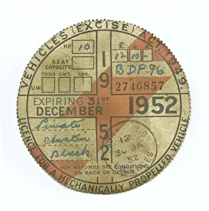 Fifties Style: Licence for a mechanically propelled vehicle