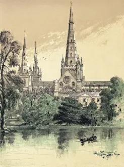 Lichfield: LICHFIELD CATHEDRAL 1880