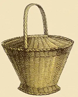Woven: Lidded Wicker Basket