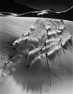 Skiier: Still from Liebesbriefe aus dem Engadin