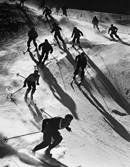 Skiier: Still from Liebesbriefe aus dem Engadin