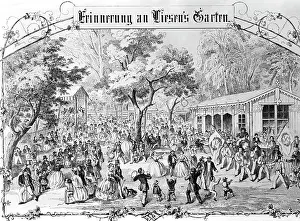 Gastronomy: Liesengarten - Berlin, around 1850