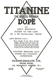 Doped: Lieut Bentley's 'Cape' Moth Doped With Titanine