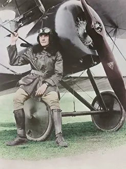 Warbird: Lieutenant Earl Carroll seated on the wheel