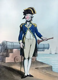 Caricaturist: Lieutenant of the Guard Artist: Thomas Rowlandson