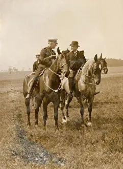 Reviewing: Lieutenant Hyslop and Lord Mayor on Salisbury Plain