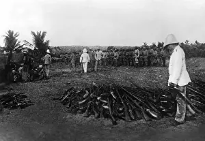 Counts: Lieutenant Willibald von Stuemer counting guns, 1896