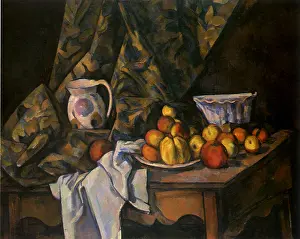 Peaches: Still Life with Apples and Peaches, by Paul Cezanne