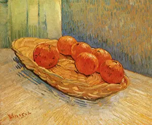 Oranges: Still Life: Basket with Six Oranges, by Van Gogh