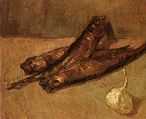 Lifes: Still Life with Bloaters and Garlic, by Van Gogh