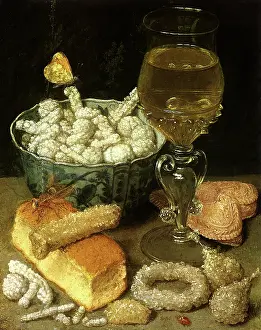 Desserts: Still Life with Bread and Confectionery