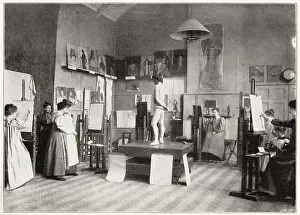 Rowes: Life Class at Louise Jopling's studio