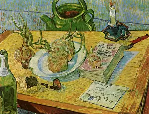 Sante: Still Life: Drawing Board, Pipe, Onions... by Van Gogh