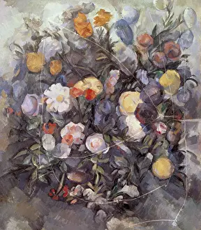 Stillife: Still life of flowers, by Paul Cezanne