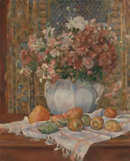 Manmade: Still Life with Flowers and Prickly Pears, by Auguste