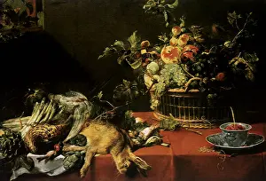 Lifes: Still Life with Fruit Basket and Game