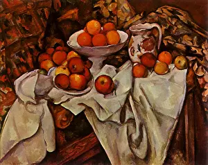 Still Life with Fruit and Pitcher, by Paul Cezanne