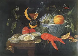 Shellfish: Still Life with Fruit and Shellfish