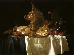 Silverware: Still Life with Fruit and Silverware
