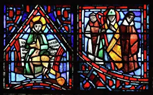 Lorin: Life of Fulbert stained glass window, Chartres, France