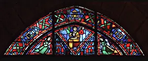 Lorin: Life of Fulbert stained glass window, Chartres, France